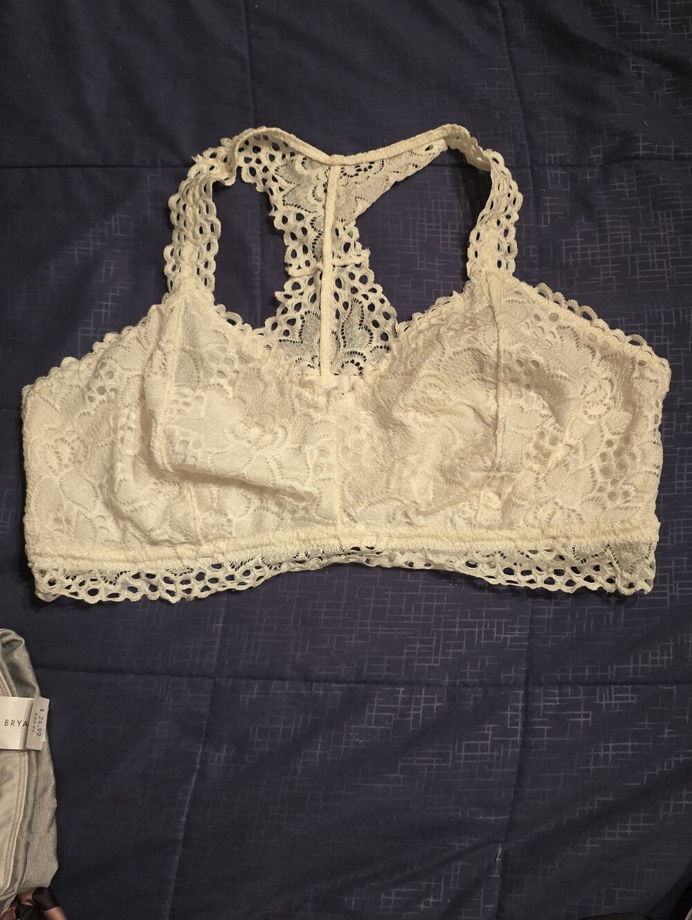 Maurices Ivory Lace Racerback Bralette